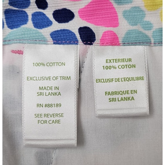 Lilly Pulitzer Adie Shorts Youth Size‎ 14 Multi Tile Wave Cotton Pockets - Picture 5 of 6